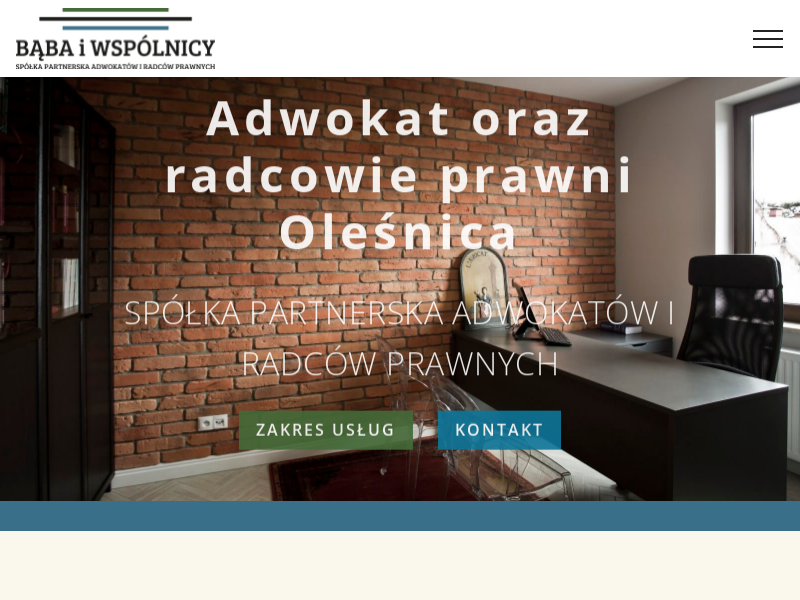 Bąba i Wspólnicy Spółka Partnerska Adwokatów i Radców Prawnych